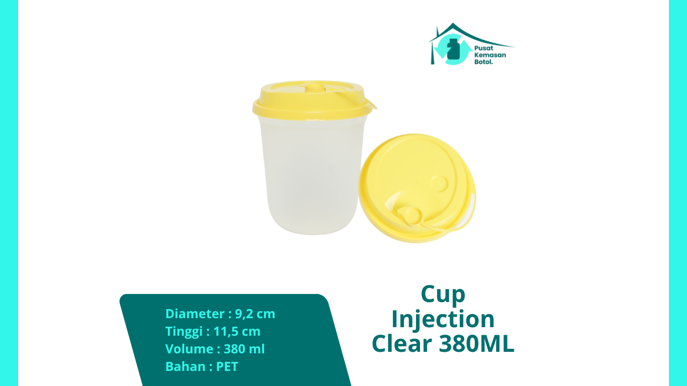 Cup Injection Clear 380 ml