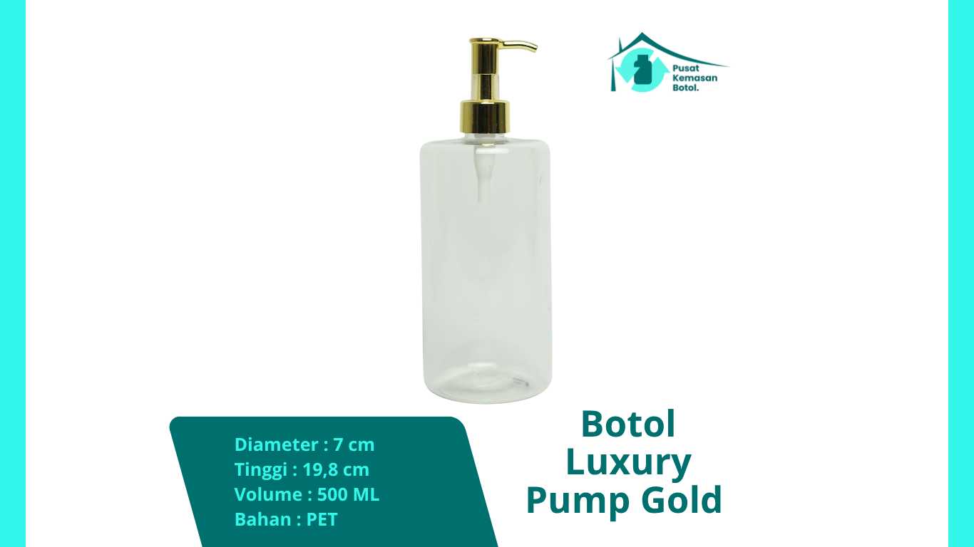 Botol Luxury Pump Gold