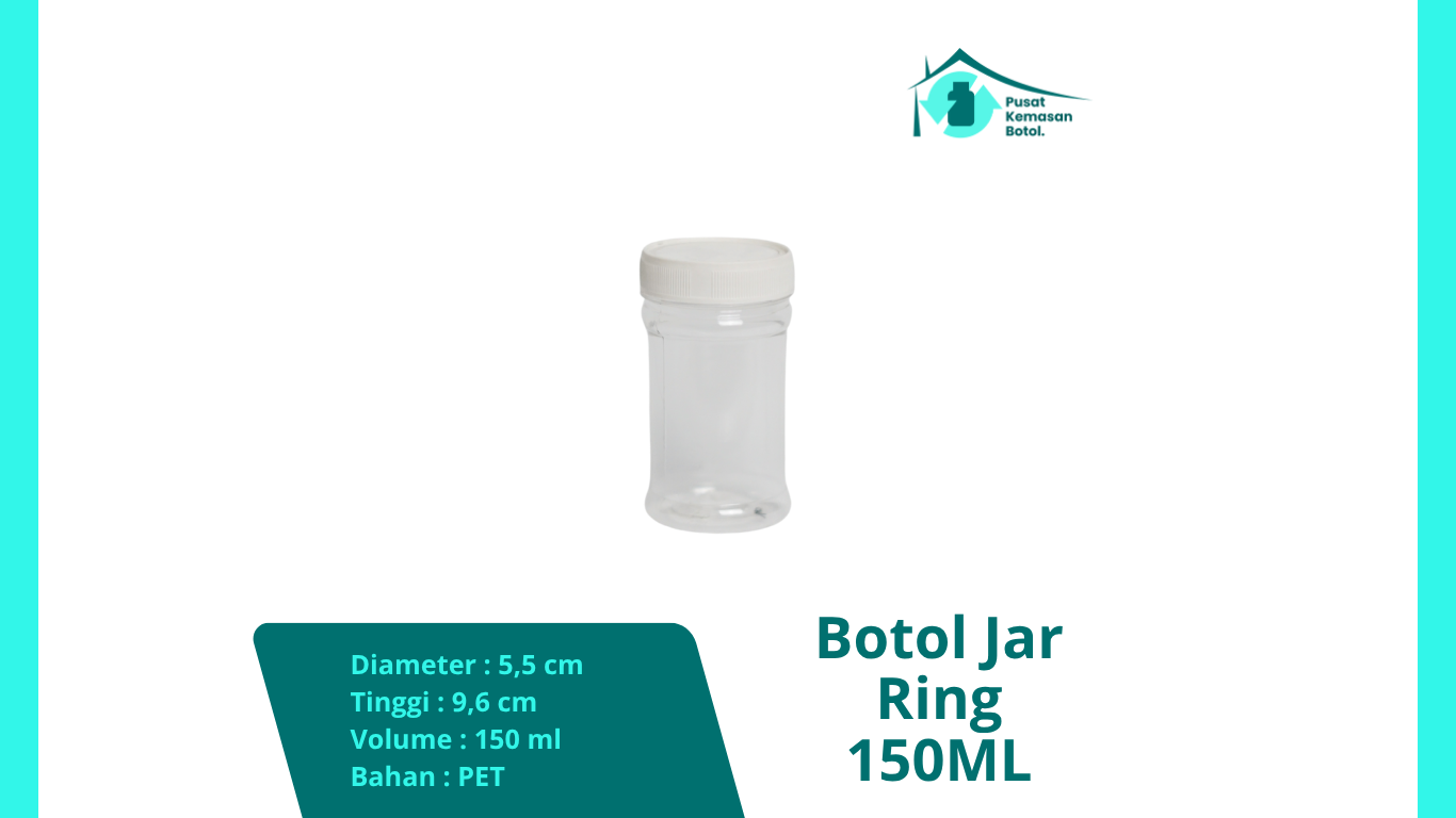 Botol Jar Ring 150 ml